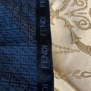 Fendi Dark Blue Monogram scarf